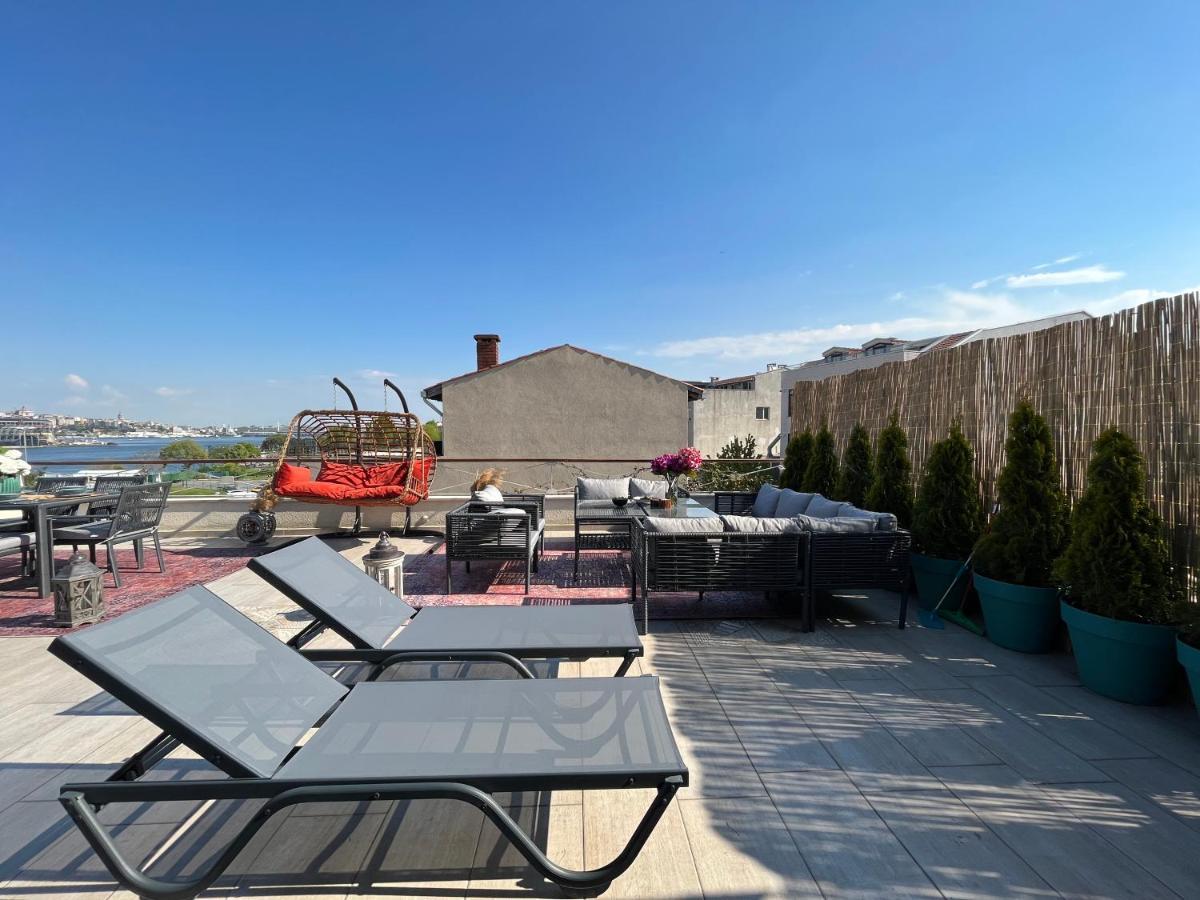 Waterfront Apartment By The Tram - Terrace With Dome & Golden Horn View In Fatih Stambuł Zewnętrze zdjęcie